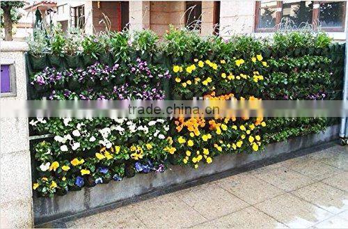 Vertical Garden Systems,Living Wall Planter Vertical Herb Garden Hanging Flower Pot 64 Pockets Decoration