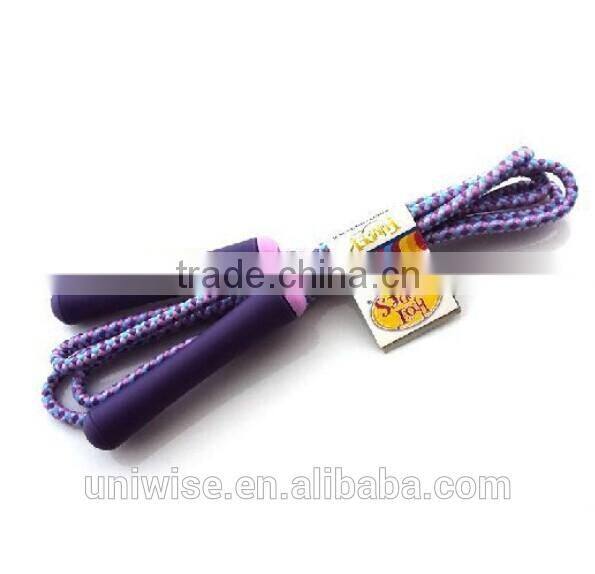 UIC-JR20 children jump ropes, plastic woven rope skipping