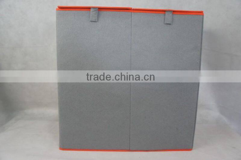 Felt & non-woven Collapsible Double Laundry Basket