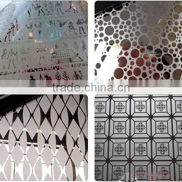 Interior Stainless Steel Etching Pattern Elevator Cabin Decoration