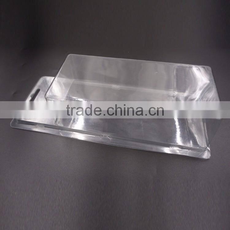 Custom clear pvc plastic vacuum forming blister tray cosmetics packaging disposable cosmetic tray