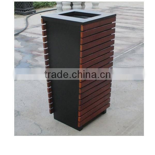 Arlau Outdoor Park wooden rubbish bin