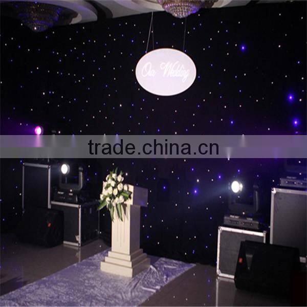 CE RoHS star sky stage flexible cloth rgb led star curtain