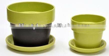 Eyeable Cup & Saucer Ceramic Flower Pot