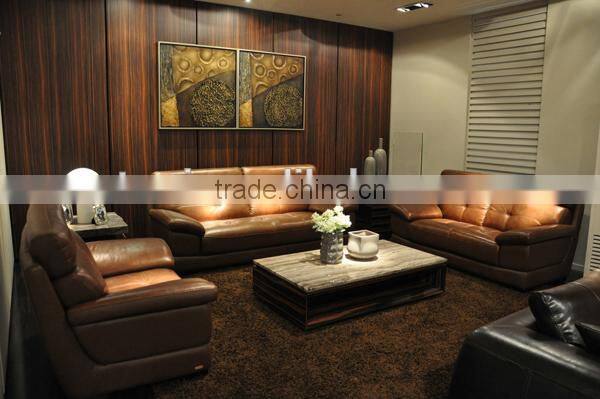 modern itlian geniune leather sofas for living room