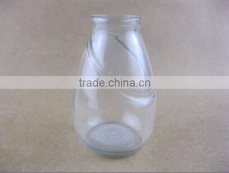 exquisite glass milk bottle/glassware