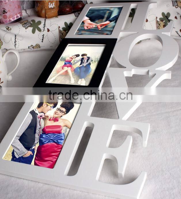 wooden picture frame/love photo frame