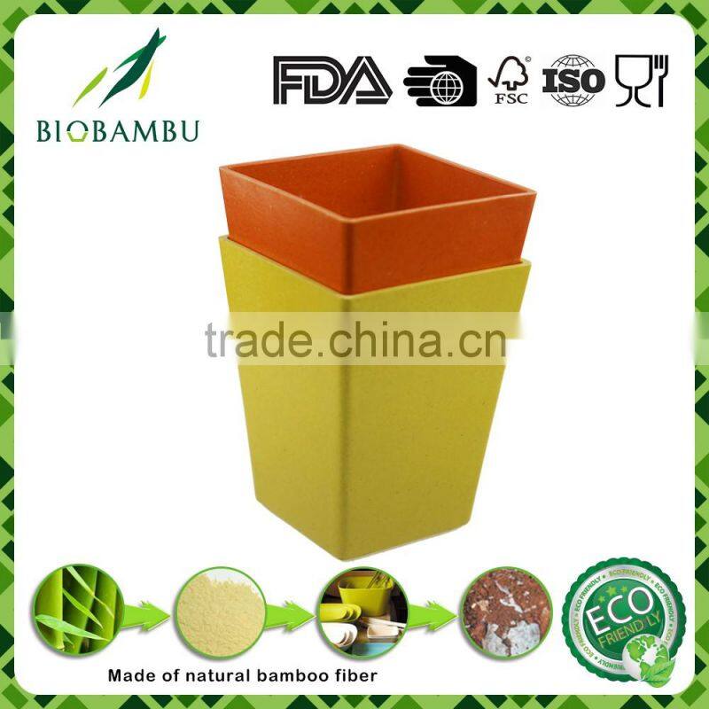 High standard Conventional Hot design bamboo flower pots for garden