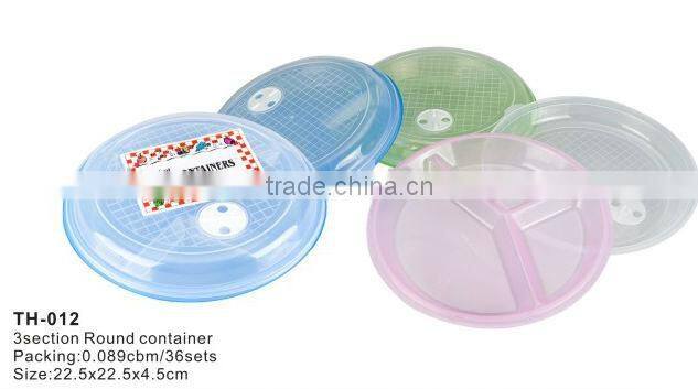 pp lunch box food container,3 compartment bento box