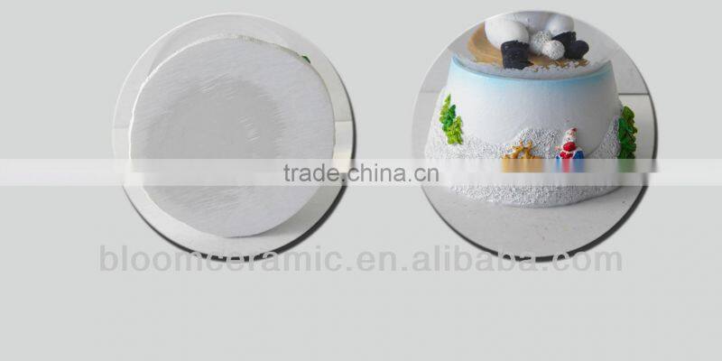 Bloom holiday resin snowman waterball