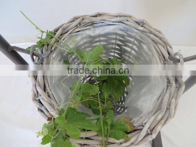 Rattan woven flower vase wicker