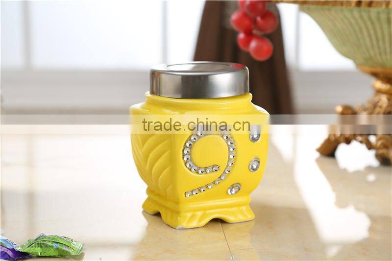 colorful kitchen ceramic canister set