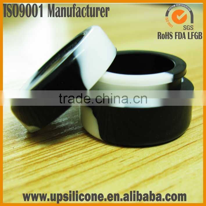 eco-friendly top quality nonstick factory silicone jars dab 5ml 7ml wax container butane oil hash silicone container