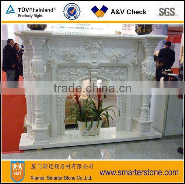 Indoor Used Stone Fireplace