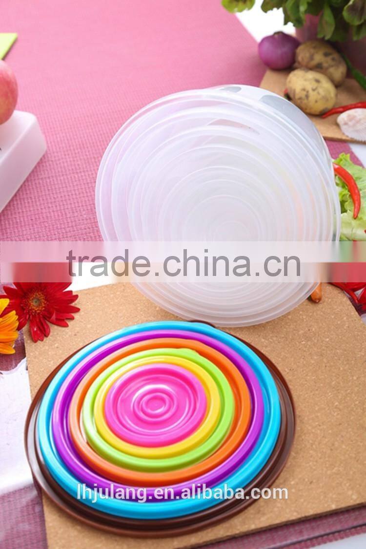 BPA-Free Plastic food container set/ 7pcs plastic food storage container set