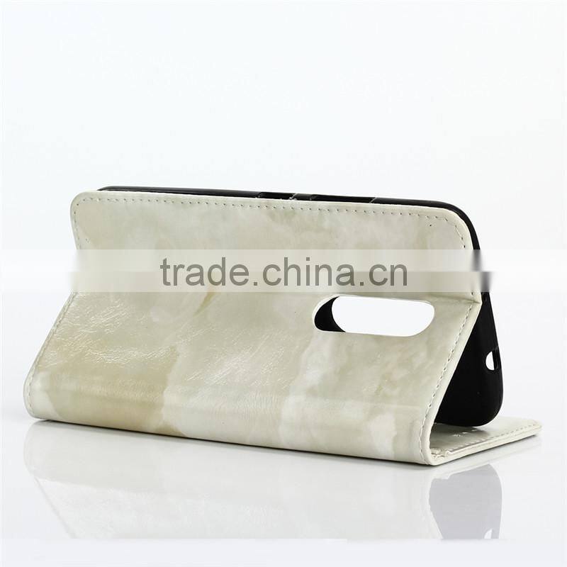 Noble design high quality marble PU card bumper/pocket cell phone case for Motorola
