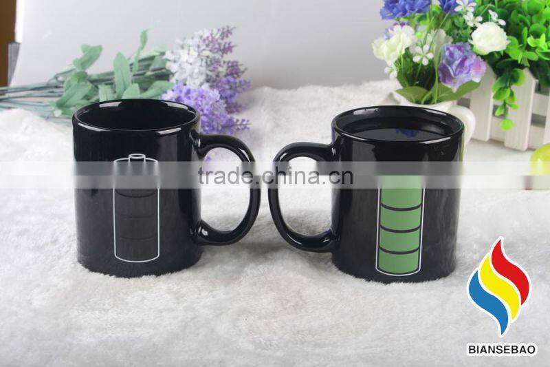 customized gift ceramic 11oz heat sensitive mug for sale
