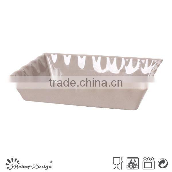 Cheap ceramic professional bakeware,High quality square Stoneware bakeware