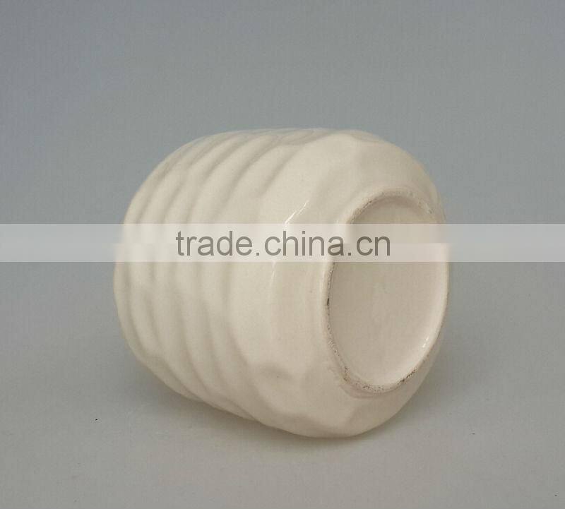 1.1L Ceramic beige stylish custom ice bucket