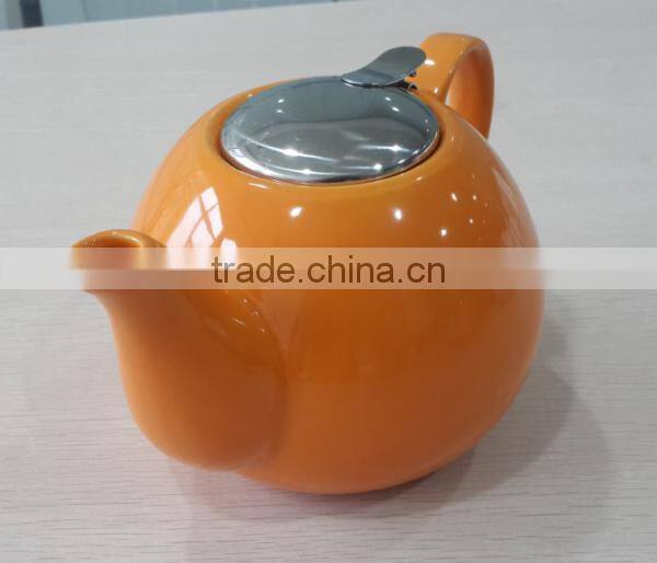 BTHJC-1 Ceramic 1.2L with stainless steel lid and infuser teapot