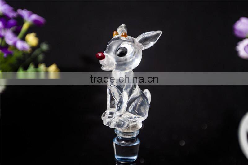 clear Acrylic led color changing beer bottle stopper supplier