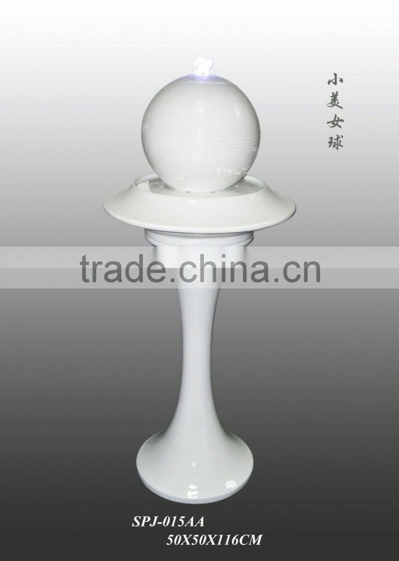 Decorative Crafts latest design round tube fiberglass water fountain sale furniture