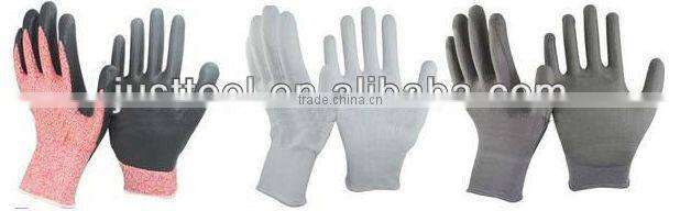 13G nitrile coated Nylon glove with PVC dots