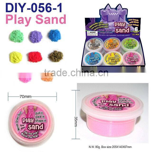 Colorful DIY Play Sand Toys for Kids