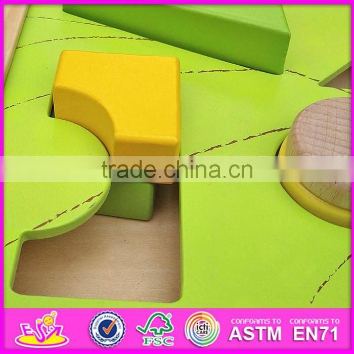 2016 new design preschool pull and push wooden toddler building toys W13C033