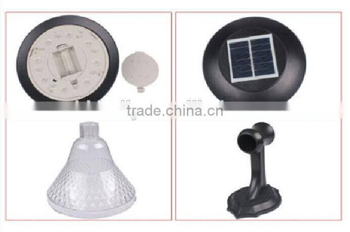 16Leds Solar Powered Garden Pathway Wall Mount Lights Lamps