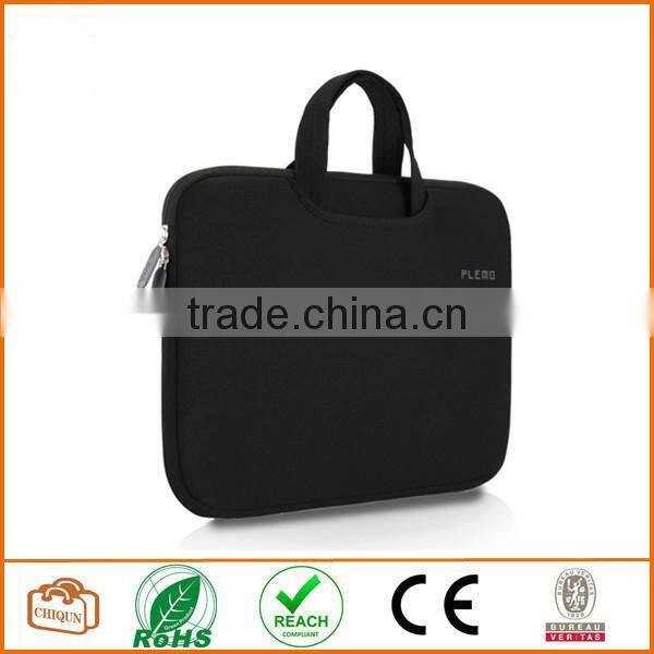 Laptop Case, PLEMO Nylon Lycra Fabric 14 Inch Laptop / Notebook Computer Case Briefcase Bag Pouch Sleeve, Black