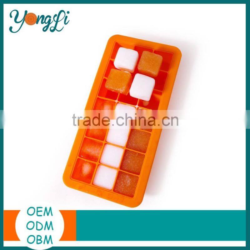 Wholesale Fresh Baby Ice Food Tray with Lid 21 Silicone Ice Cube