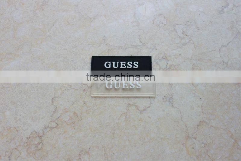 soft pvc cloth label and rubber patch