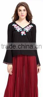 Domin fashion latest printing off shoulder top