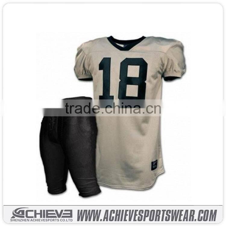 Gym custom sublimated league football jerseys game multicolor polyester America football shirts suits uniforms
