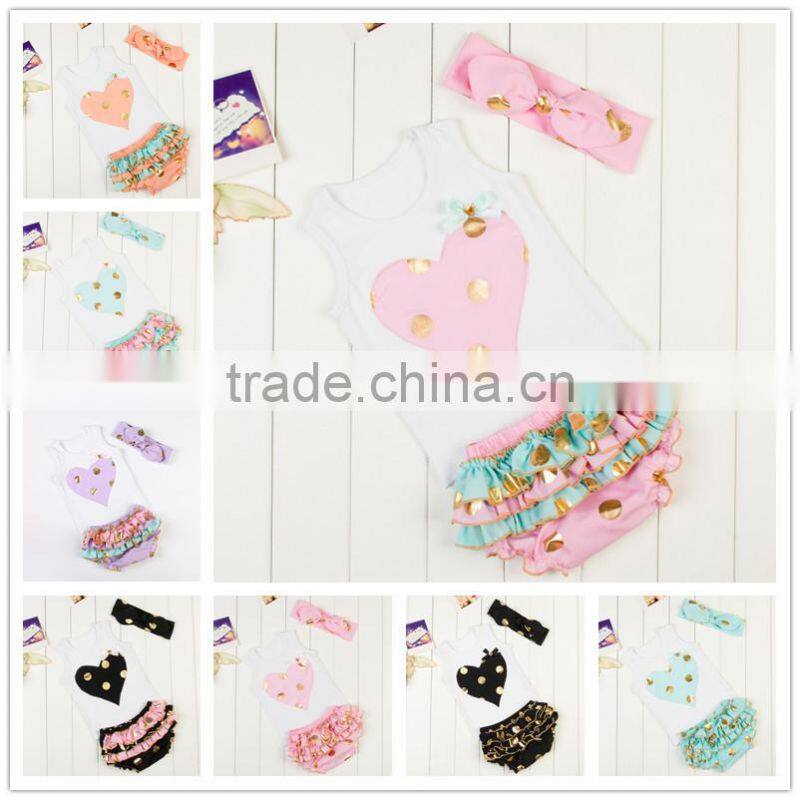 New popular baby girls lace shorts set,2pcs set for toddler girls