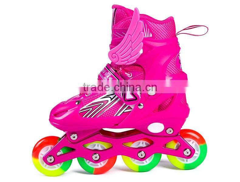 2017 adjustable skate flashing kids roller shoes wholesale