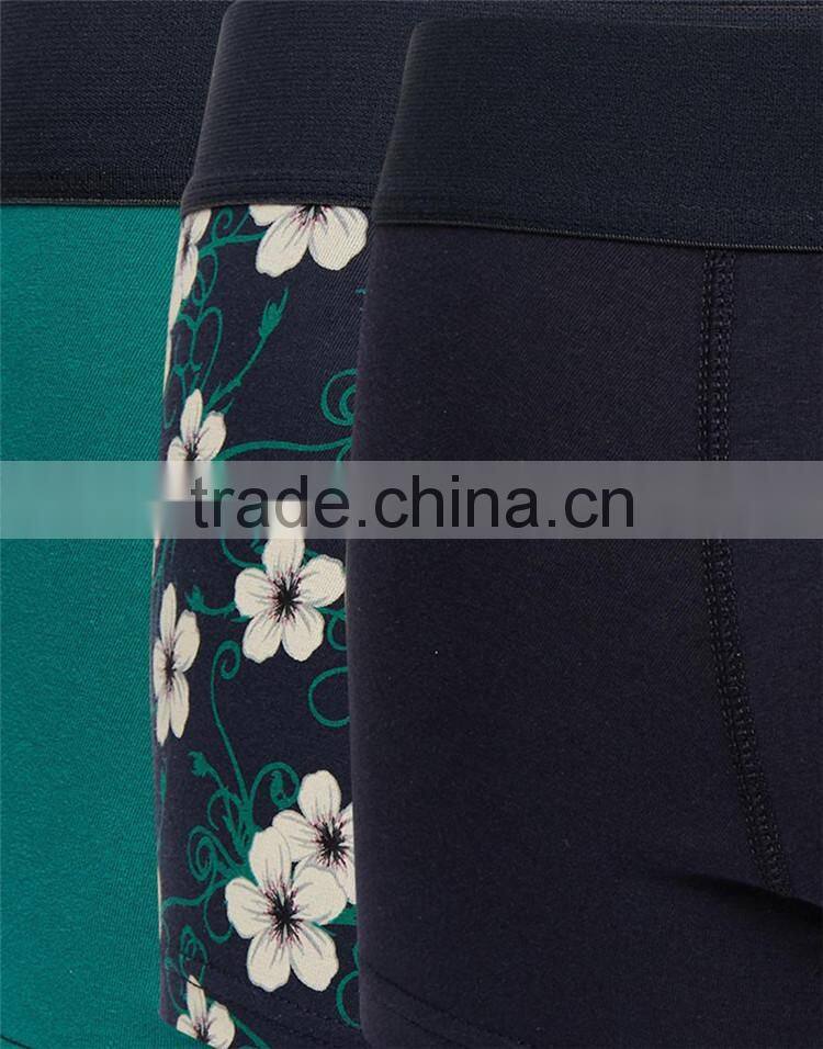 Custom 3 pack boys wearing briefs with floral print