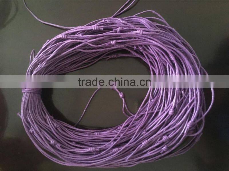custom blue knotted wax cord necklace diy knot wax cord necklace with adjusted size for jewelry accessories 2017