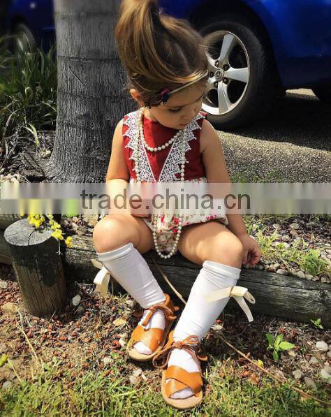 vintage romper floral bottom baby romper clothes boutique girl clothing