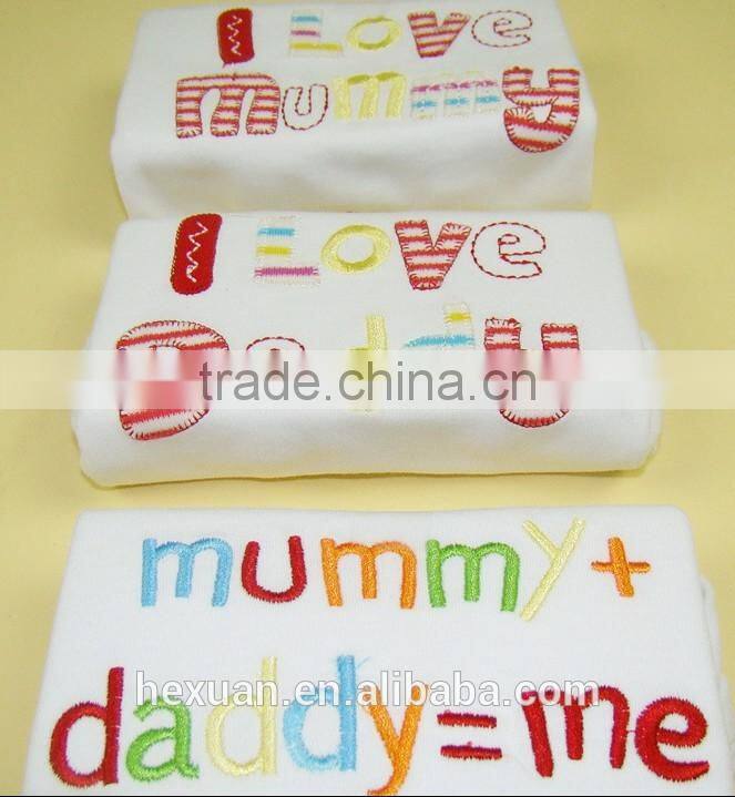 Short-sleeve Baby bodysuit 3 in 1 bag, new born baby gift set,nice baby romper gift set