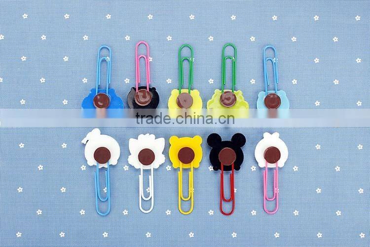 PVC soft material planner clip cartoon creative paper clip planner accessories