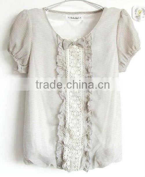 fat women's chiffon styles blouse 2013
