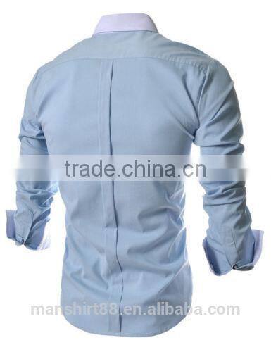 New design men button up slim fit casual shirt