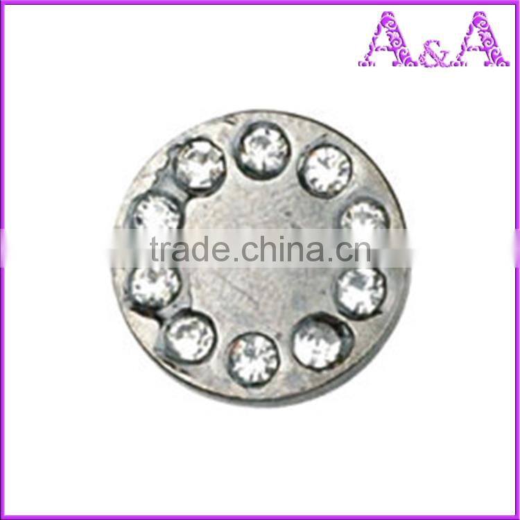 Manufactory price snap button pull test jeans button with stone for leather