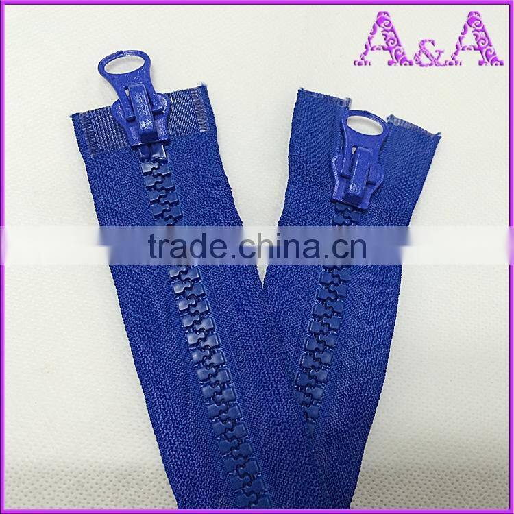 whole sale resin zipper,close end plastic zipper,big size zipper