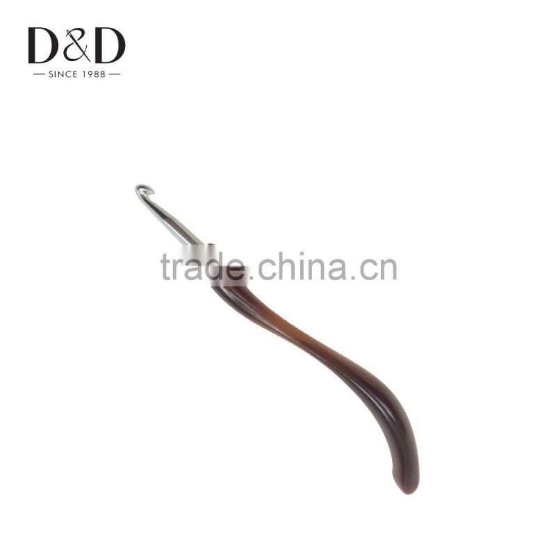 D&D Top Quality 8pcs/set Metal Crochet Hook Brown Knitting Needles Weaving Pins DIY Crafts for Sweater Gloves Needlework 8 Sizes