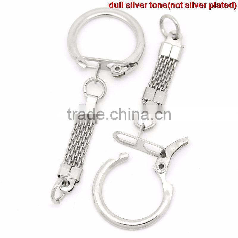 30Pcs/pack New Design Silver Tone Key Chains & Key Rings