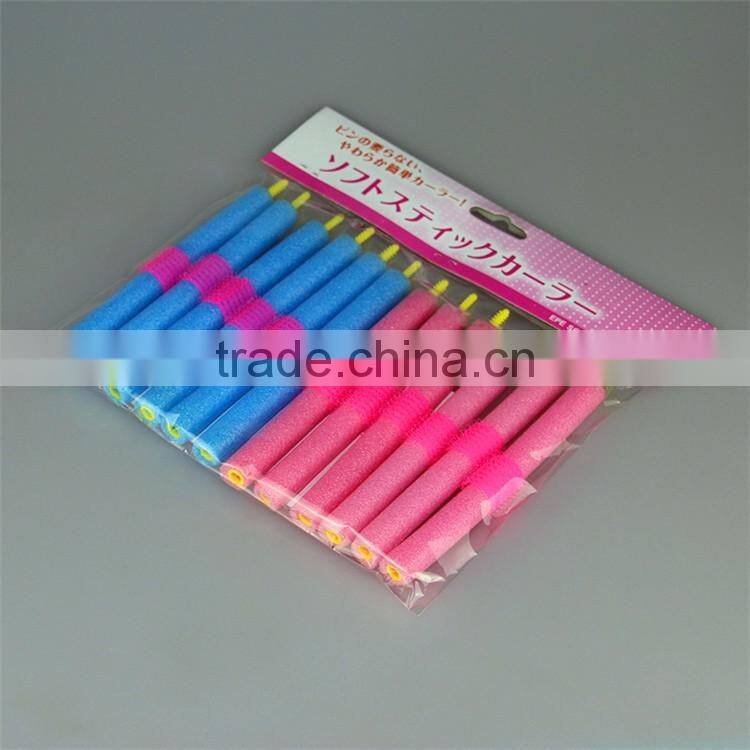 SOFT FOAM BENDY HAIR CURLER ROLLERS FOR SEXY HAIR 12pcs/set Soft Foam Anion Bendy Sponge Hair Rollers Curlers Cling