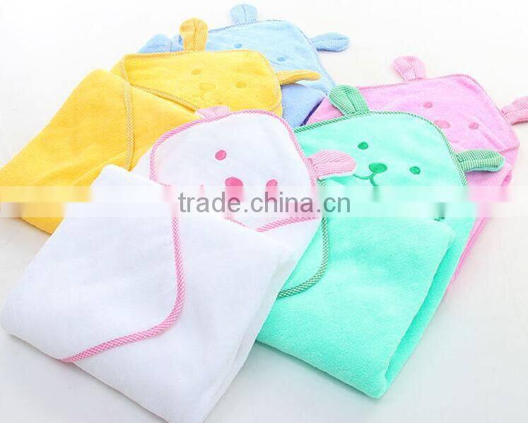 Alibaba china wholesale microfiber fabric kids baby hooded towel